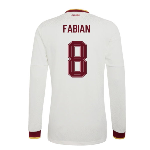 2026-2027 Spain Authentic Long Sleeves Away Shirt (Fabian 8)-SoccerKits Hub | Buy Soccer Jerseys Online